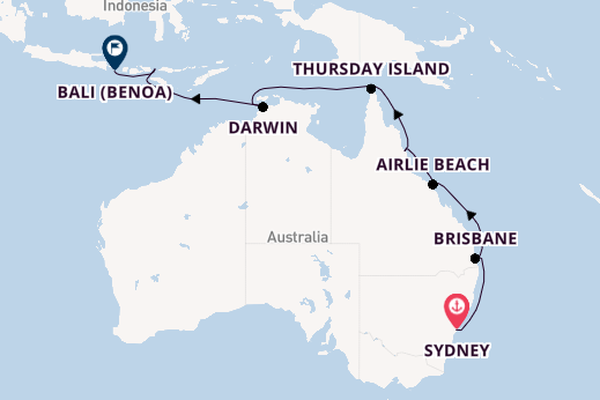 Australia from Sydney, Australia with the Seven Seas Navigator