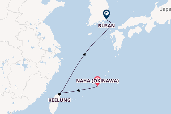 East Asia from Naha (Okinawa), Japan with the Costa Serena