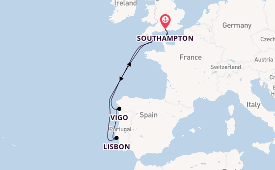 British Isles from Southampton, England with the Queen Victoria