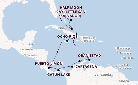 Caribbean from Fort Lauderdale (Port Everglades), Florida with the Nieuw Amsterdam