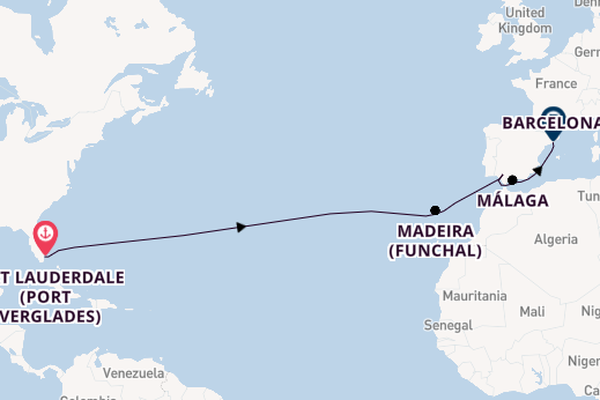 Transatlantic & Repositioning from Fort Lauderdale (Port Everglades), Florida with the Majestic Princess