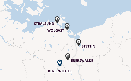 Oder ab Stralsund, Deutschland auf der MS Sans Souci