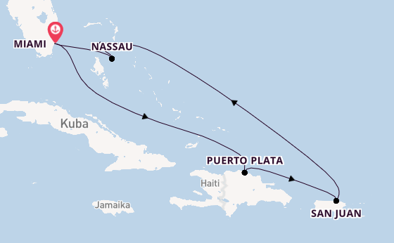 Karibik ab Miami auf der Allure of the Seas