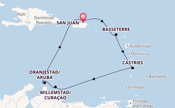 Caribbean from San Juan, Puerto Rico with the Norwegian Viva