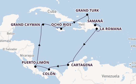Caribbean vanaf Montego Bay met AIDAluna