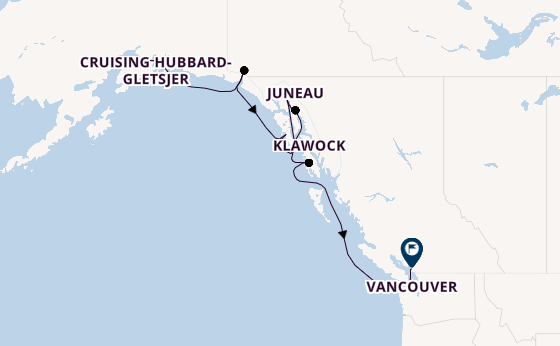 Alaska vanaf Whittier, Alaska met de Seven Seas Explorer