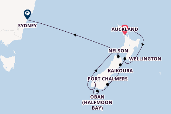 New Zealand from Auckland, New Zealand with the Seabourn Sojourn