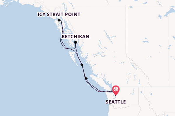 Alaskan Inside Passage and Canadian Coasts with Seattle Stay