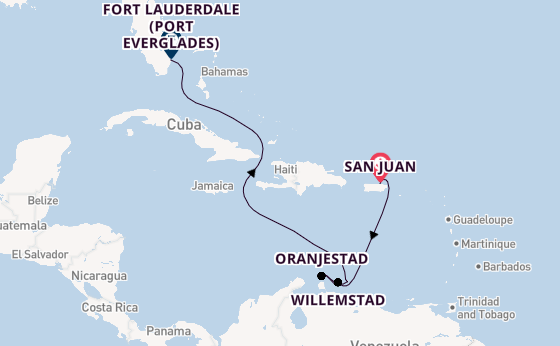 Caribbean from San Juan, Puerto Rico with the Emerald Princess