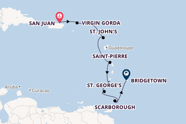 Southern Caribbean from San Juan, Puerto Rico with the Azamara Journey