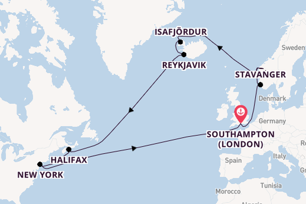 Transatlantic & Repositioning from Southampton, England with the Queen Mary 2