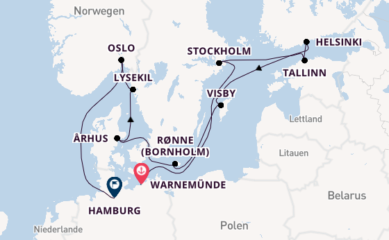 Norwegen ab Warnemünde auf der EXPLORA IV