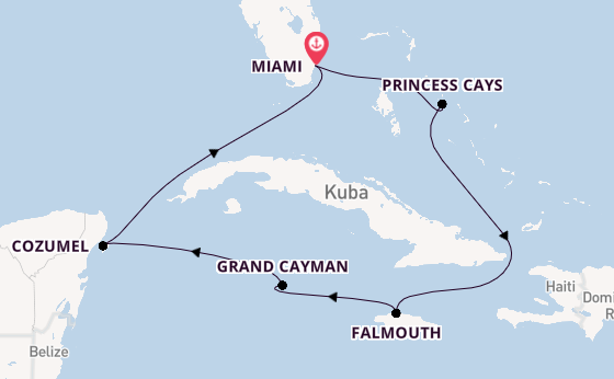 Karibik ab Miami auf der Regal Princess