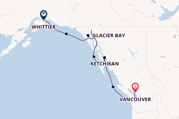 Alaska from Vancouver, British Columbia with the Norwegian Jade