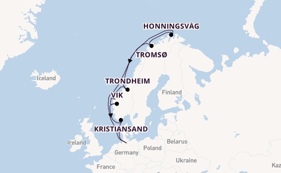 Noorwegen vanaf Hamburg, Duitsland met de MSC Preziosa