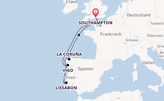 England ab Southampton, Großbritannien auf der Freedom of the Seas