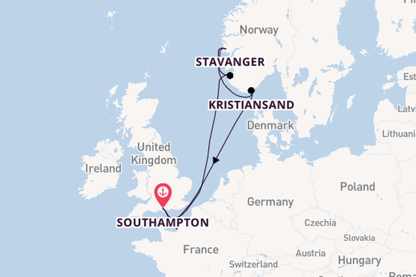 Norway from Southampton, England with the Freedom of the Seas