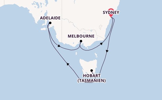 Australien ab Sydney auf der Celebrity Solstice
