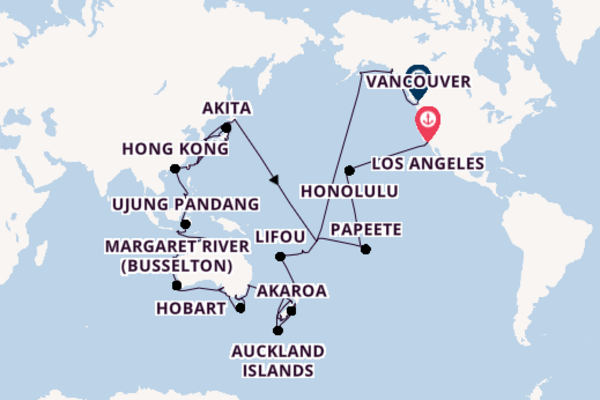 Seabourn Sojourn 128  Los Angeles-Vancouver