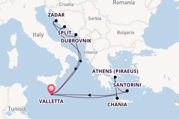 Memorable voyage from Valletta with P&O Cruises