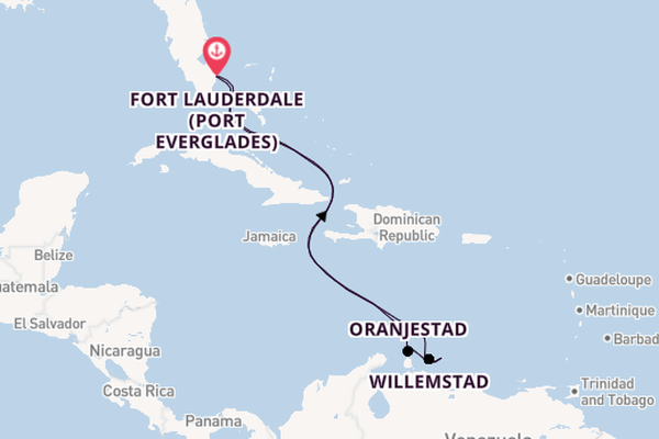 Southern Caribbean from Fort Lauderdale (Port Everglades), Florida with the Regal Princess