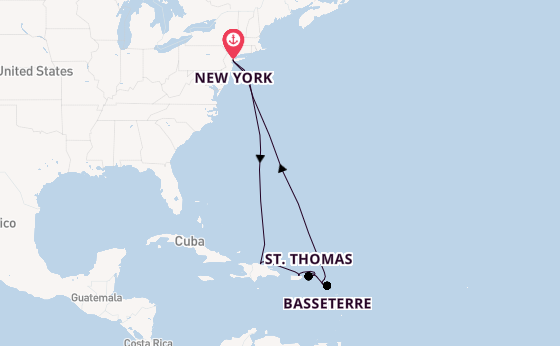 Caribbean vanaf New York, Verenigde Staten met de Norwegian Bliss 