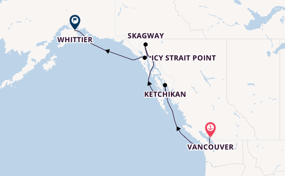 Alaska & West Canada from Vancouver, Canada with the Seven Seas Splendor