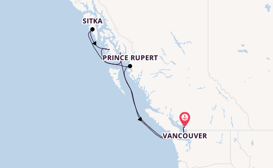 Alaska & West Canada from Vancouver, Canada with the Luminara