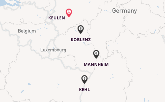 Rijn vanaf Keulen, Duitsland met de RHEIN SYMPHONIE