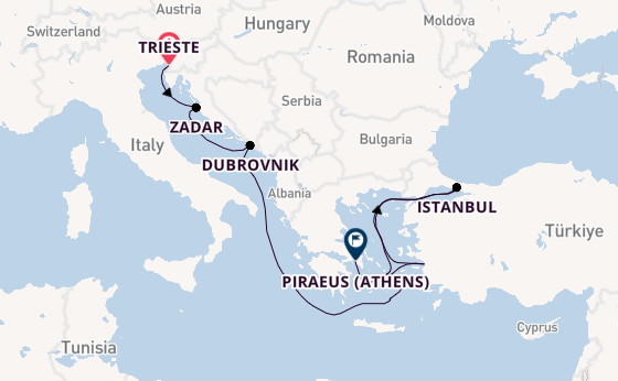 Mediterranean from Trieste, Italy with the Nieuw Amsterdam