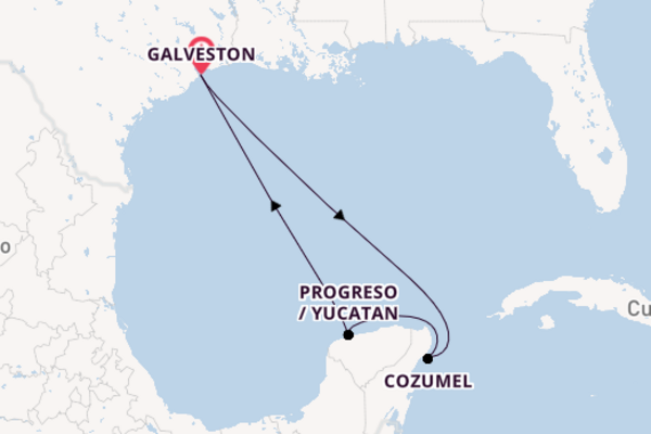 Journey from Galveston with the Carnival Breeze