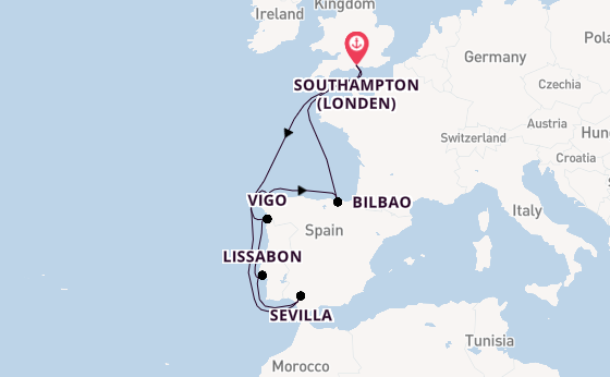 Engeland vanaf Southampton (Londen), Engeland met de Freedom of the Seas