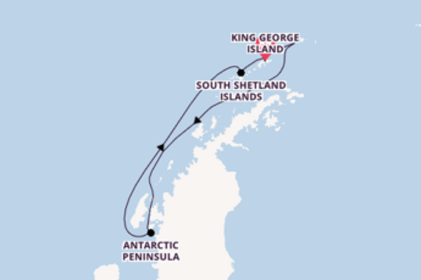 7 day journey on board the Silver Explorer from King George Island