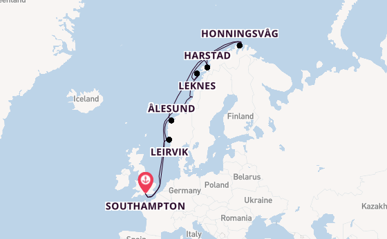 Norway from Southampton, England with the EXPLORA IV