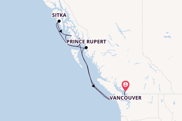 Alaska from Vancouver, British Columbia with the Luminara