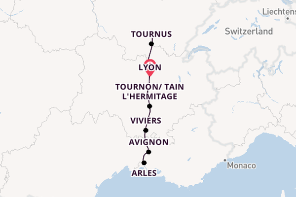 Rhone River, Europe from Lyon, France with the Scenic Sapphire