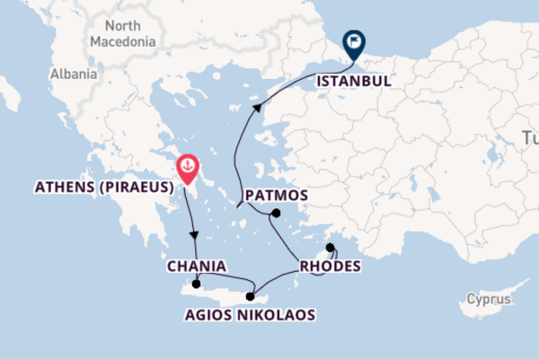 Cruising from Athens (Piraeus) to Istanbul