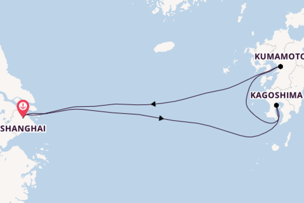 Japan from Shanghai, China with the Spectrum of the Seas