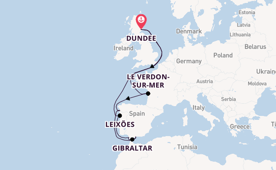 16 day trip from Dundee
