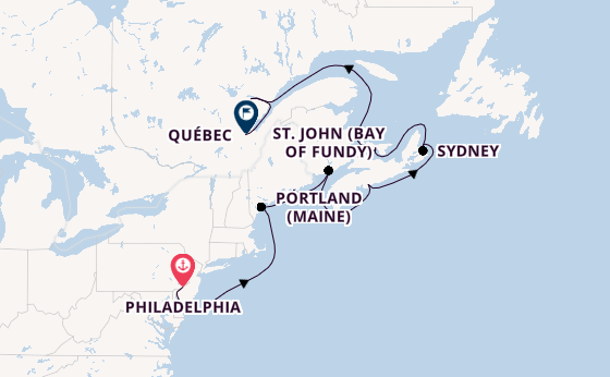 USA Ostküste ab Philadelphia, USA auf der Norwegian Jewel