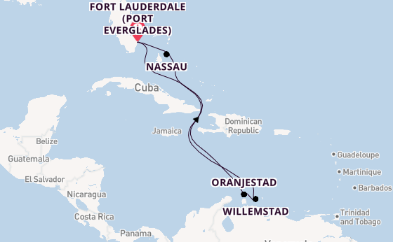 Caribbean from Fort Lauderdale (Port Everglades), Florida with the Adventure of the Seas