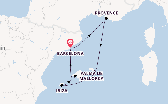 Western Mediterranean from Barcelona, Spain with the Azamara Journey