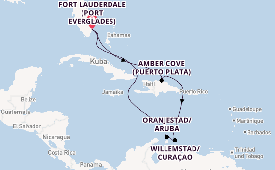 Karibik ab Fort Lauderdale (Port Everglades), USA auf der Regal Princess