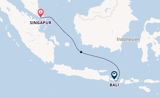 Südostasien ab Singapur, Singapur auf der Silver Moon