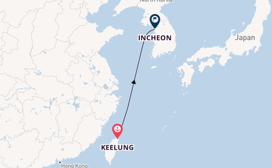 East Asia from Keelung, Taiwan with the Costa Serena