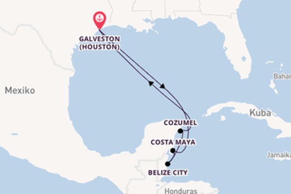Traumhafte Reise nach Galveston (Houston)