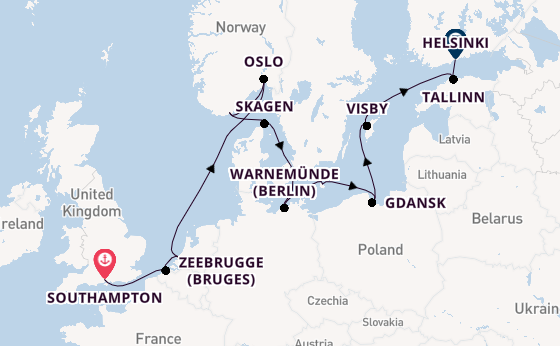 Norway from Southampton, England with the Regal Princess