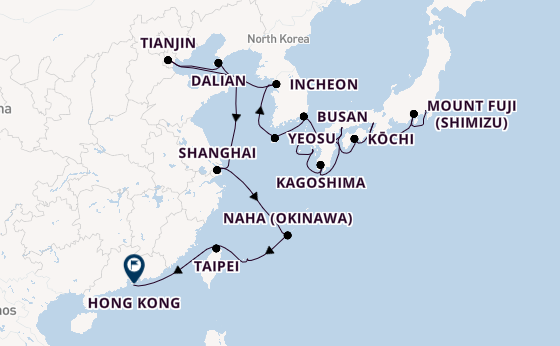 East Asia from Tokyo, Japan with the Azamara Pursuit