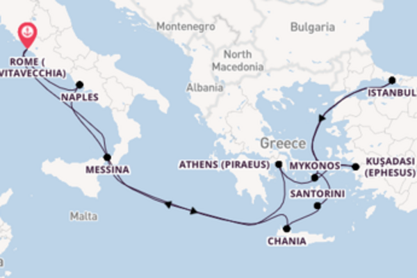 Journey with Celebrity Cruises from Rome (Civitavecchia)