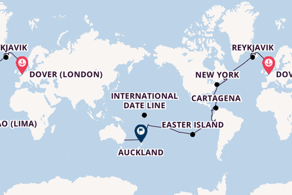 World Cruise Liner - London to Sydney